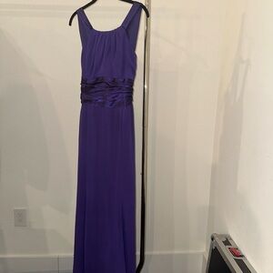 David’s Bridal Purple Evening Bridesmaids Gown
